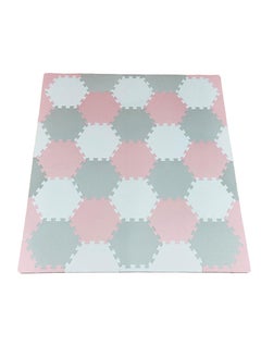 Bumble & Bird Bumble & Bird - BabySafe Play Mat - Hexagonal Pink/Cream  - Image 5