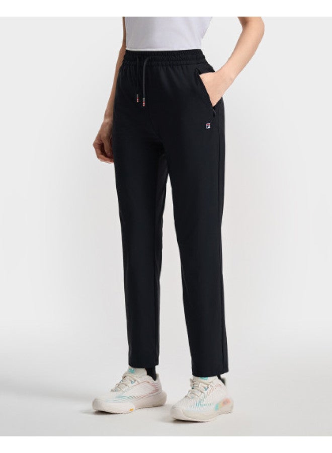 FILA Women'S Casual Pants Basic Simple Comfortable High-Elasticity Tennis Straight-Leg Knit Long Pants - Image 1