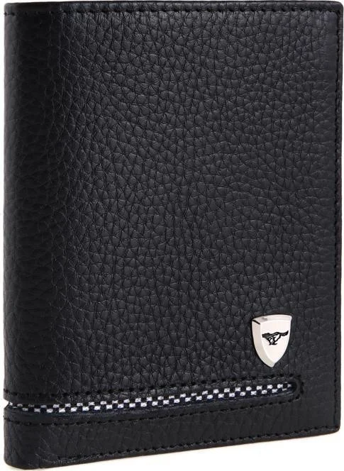 Septwolves Elite Quality Black Leather Card Holder & Men's Wallet