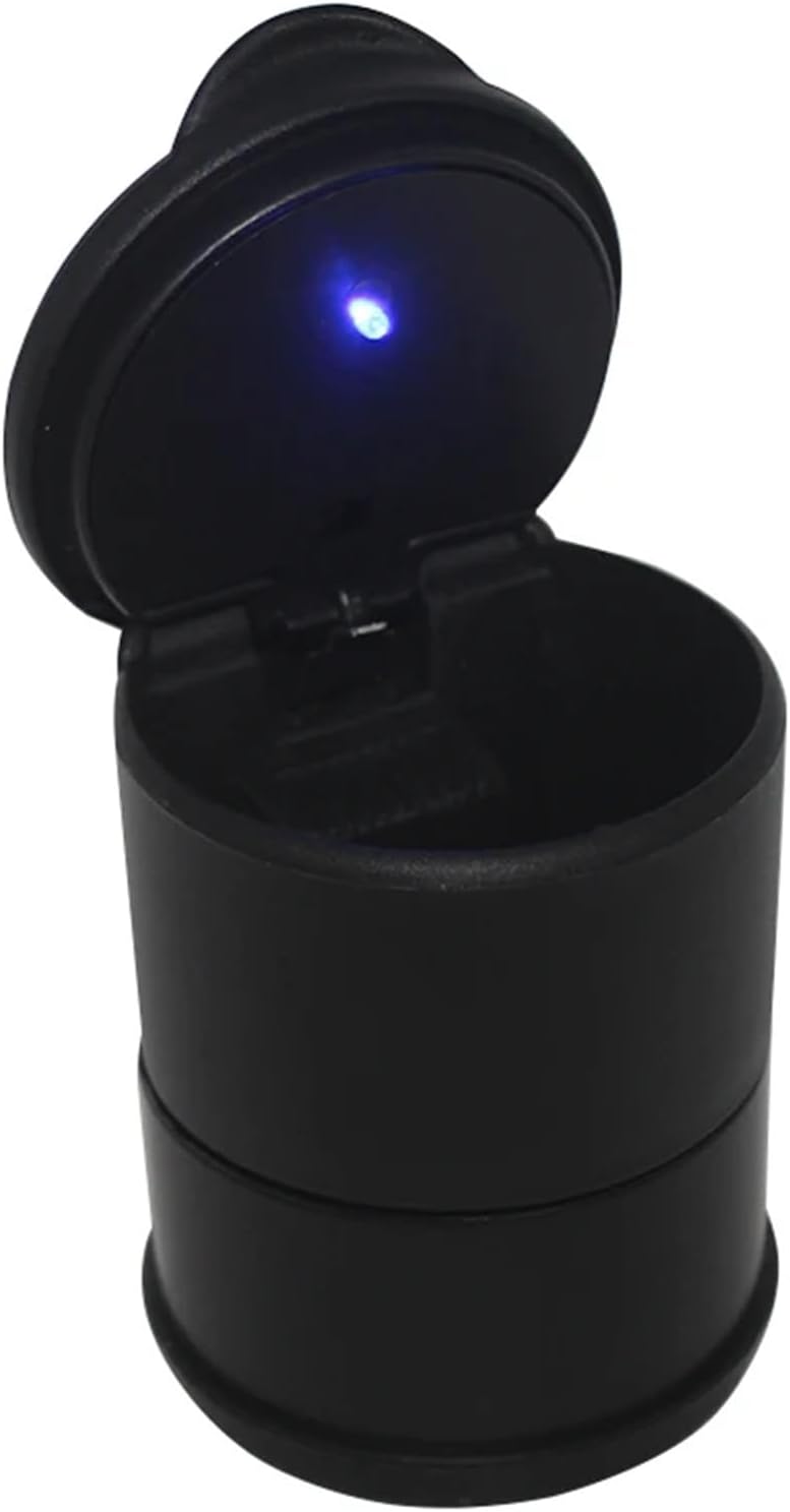 1pc Car Ashtray With LED Flame Retardant Design - Stylish, Practical, And Durable With non-skid Pad - Image 1