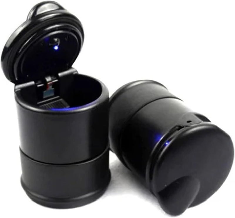1pc Car Ashtray With LED Flame Retardant Design - Stylish, Practical, And Durable With non-skid Pad - Image 2