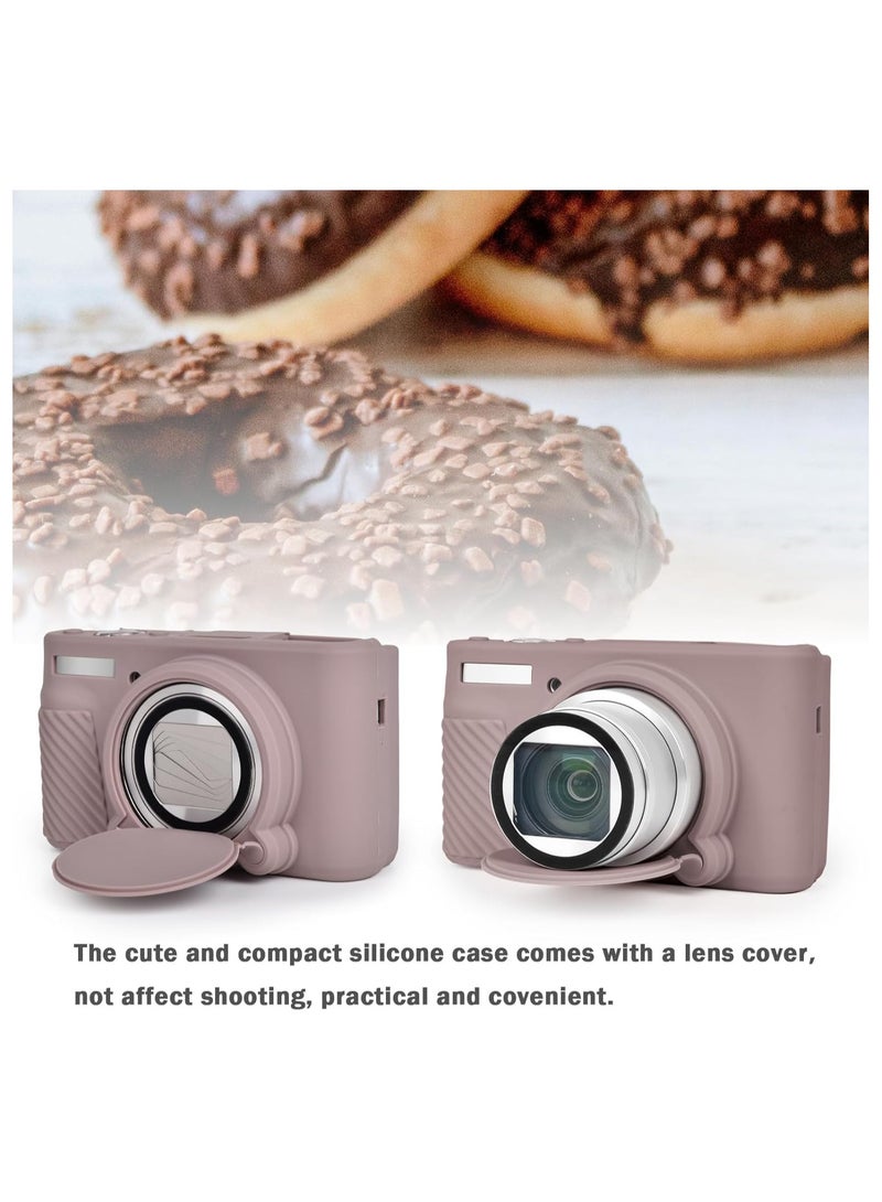 Silicone Camera Case for Canon PowerShot SX740 SX730 Digital Camera SX740 Camera Soft Case Cover Rubber Camera Sleeve with Removable Lens Cover - Image 5