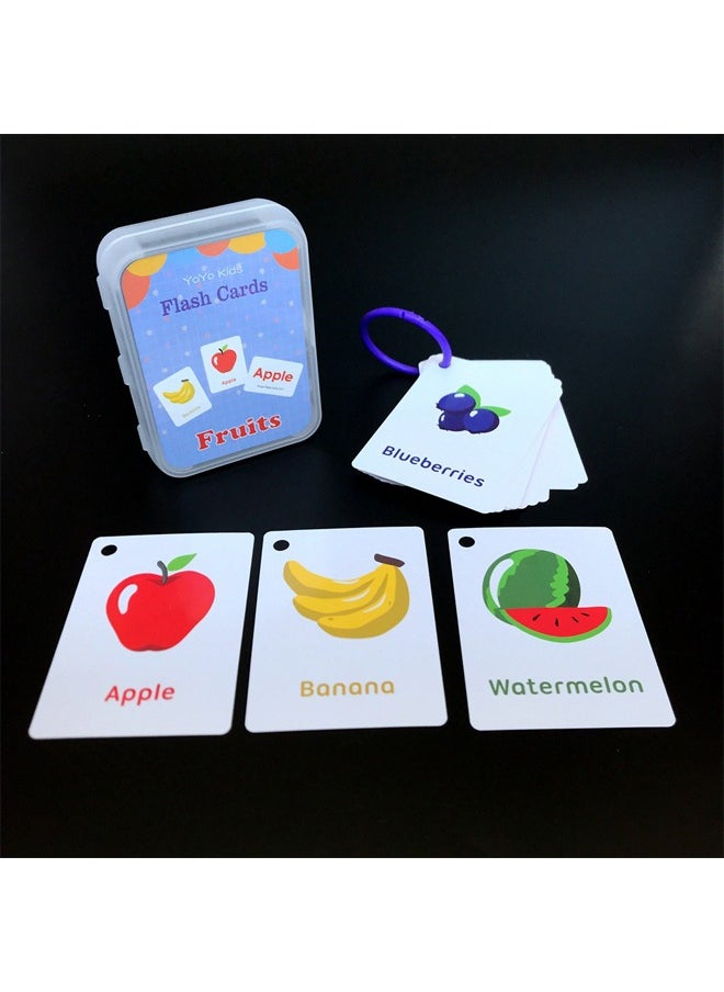 Children's Starter Memory English Word Flashcards, Fruits and Foods  - Image 2