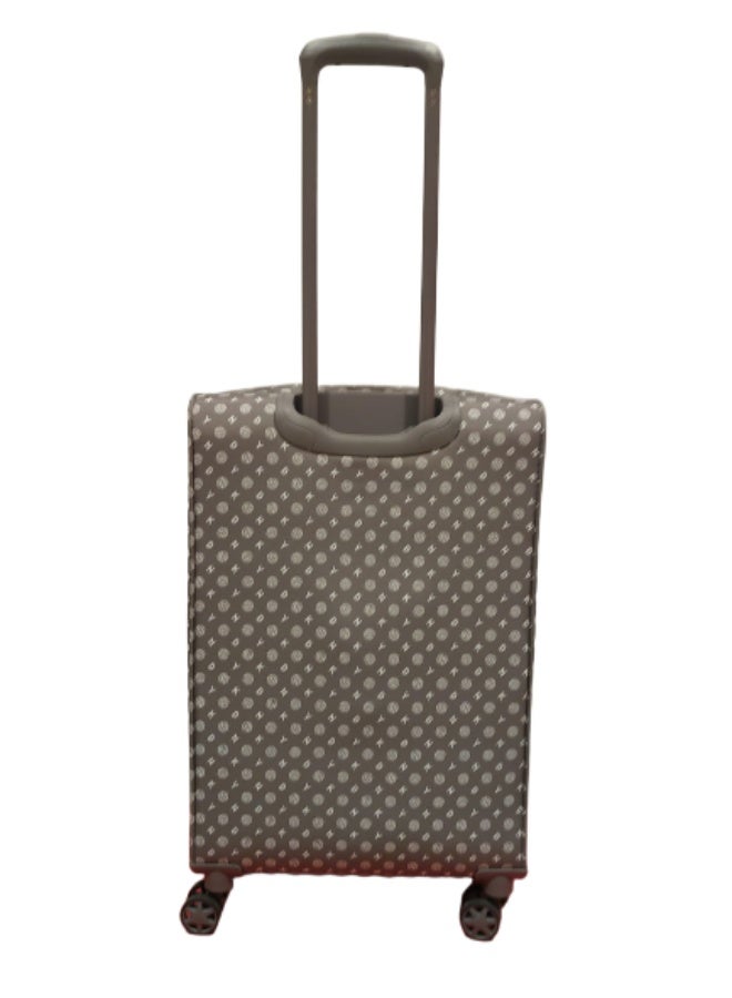 دكني حقيبة سفر  ليجاسي بعجلات للجنسين خفيفة الوزن  بعجلات دوارة  ألوان فحمأبيض - Image 2