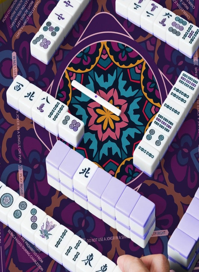 molovsiny Mahjong Mat for Table Durable Mahjong Table Cover with Unique Design, Premium Mahjong Accessories, Perfect Mahjong Gifts for Women, Game Mat for Mahjong and Board Game Enthusiasts (Royal Mandala) - Image 4