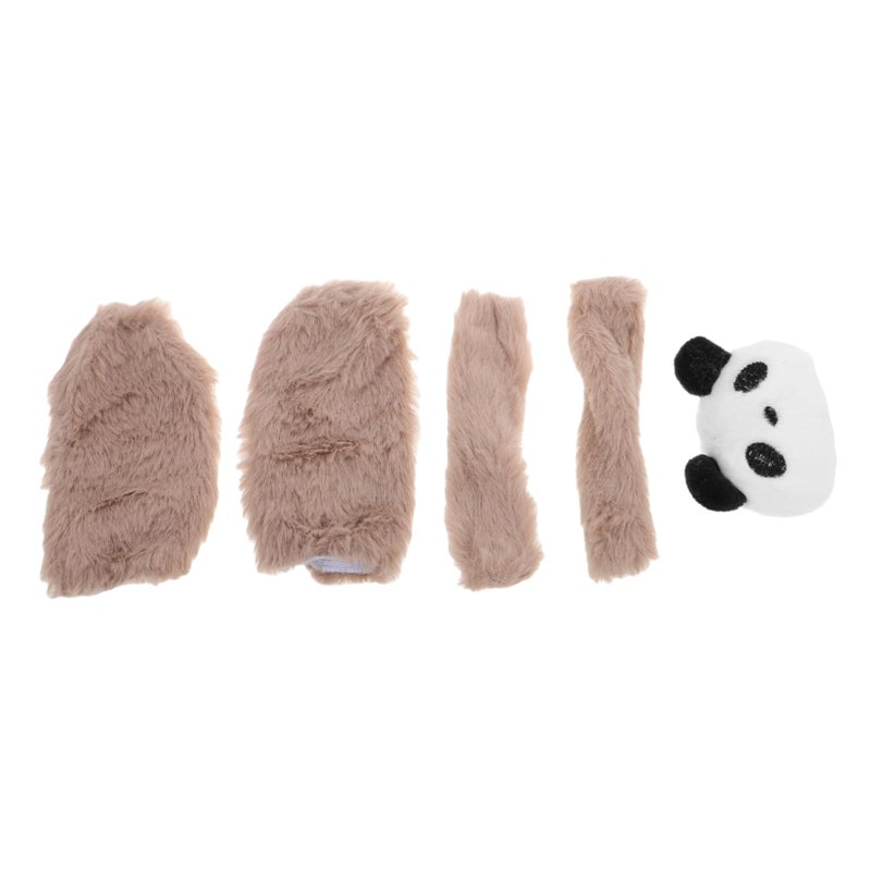 2Pcs Cute Cartoon Plush Motorcycle Handlebar Covers For Electric Scooters Warm Comfort - Image 2