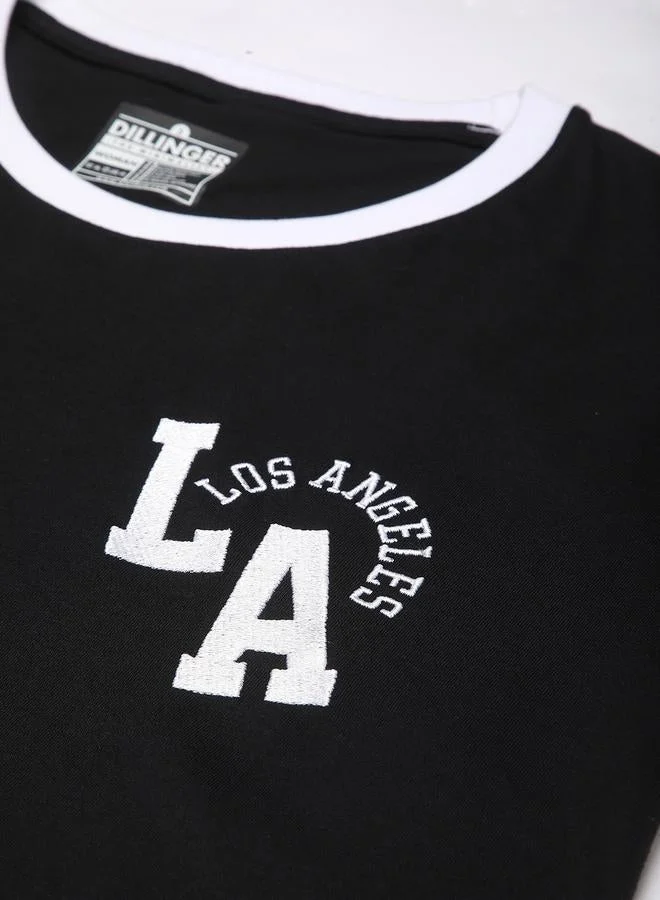 ديلينجر تيشيرت نسائي مطرز بقصة واسعة