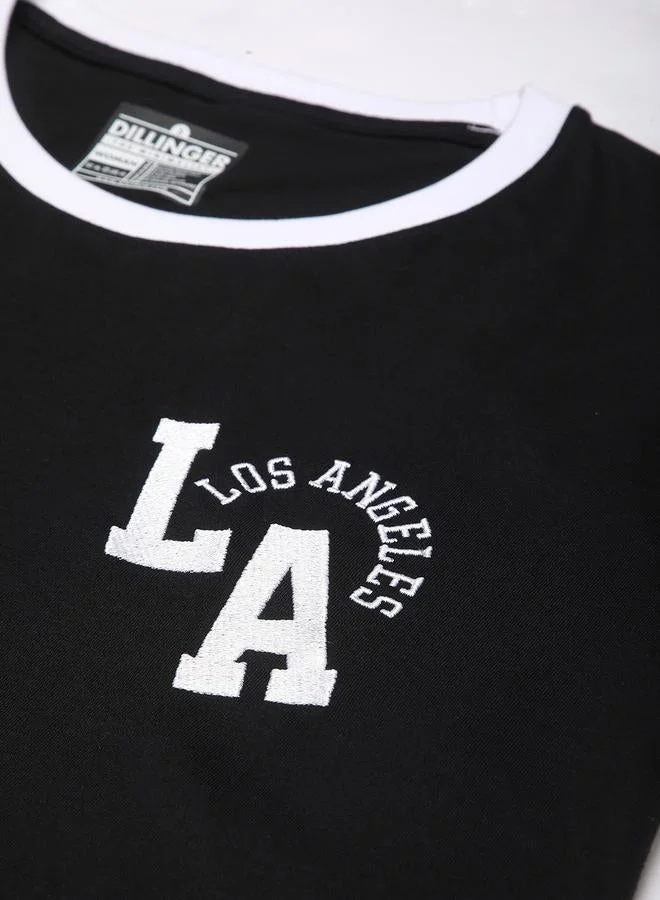 Dillinger Women Boxy Fit Embroidery T-Shirt