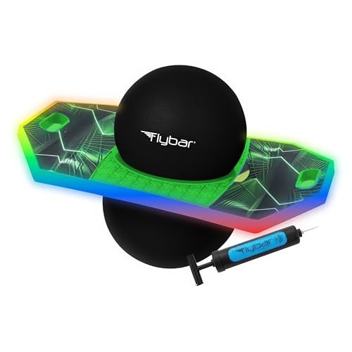 Flybar Pogo Trick Ball for Kids Balance Bounce Board with AntiSlip Deck Pump Included Indoor Outdoor Toys for Boys and Girls Fun Way to Reduce Screen Time Supports up to 160 lbs Ages 6 - Image 1