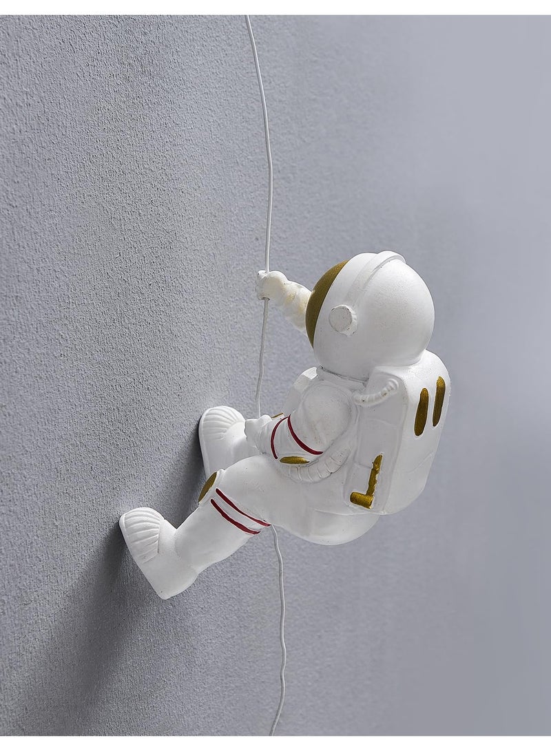 SOLARAE Astronauts Wall Sculpture Climber Figurines, Modern Home Decor, Outer Space Theme Decoration, 3D Wall Decor for Children's Room, Study Room, Bathroom, Climbing Astronaut Wall-Hanging Decor - Image 4