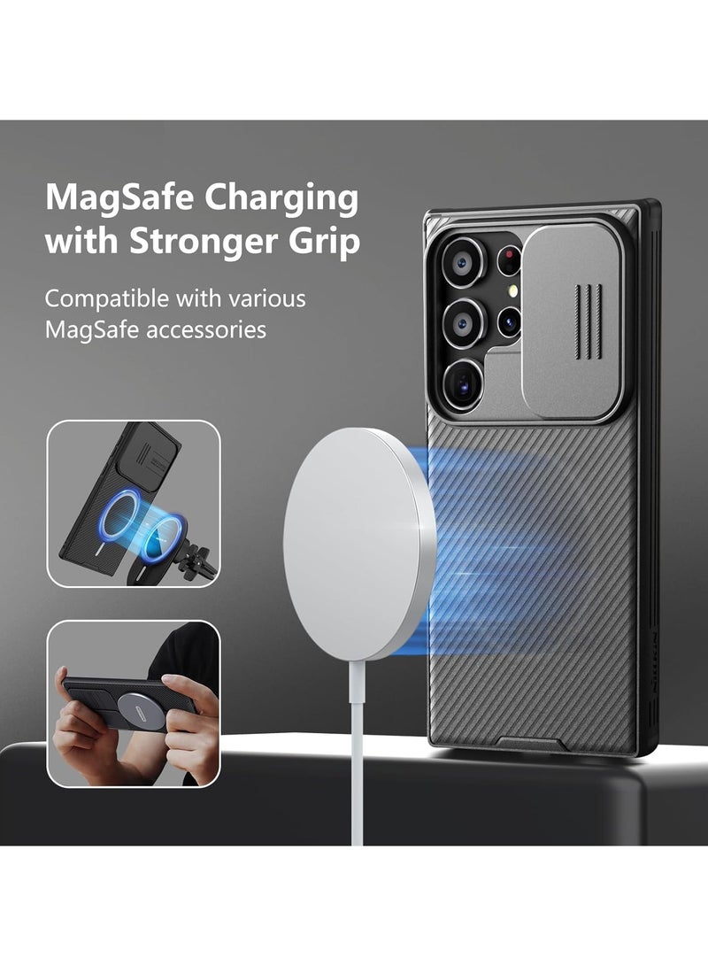 Nillkin Case Cover CamShield Pro Magnetic Wireless Charging Case With Slide Camera For Samsung Galaxy S24 Ultra (Black) - Image 5