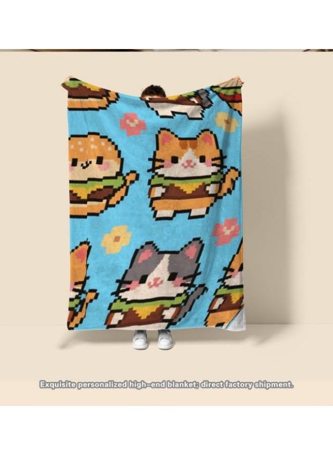 general Baby and children's cartoon flannel thin blanket (warm and comfortable, suitable for sleep, game use) 70cm*100cm - Image 1