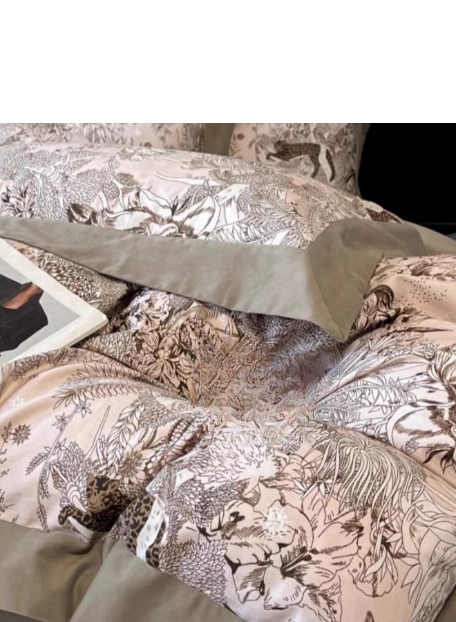 Fitted Sheet Style — ﻿ High End Pure Cotton Bedding Four Piece Set - Image 3
