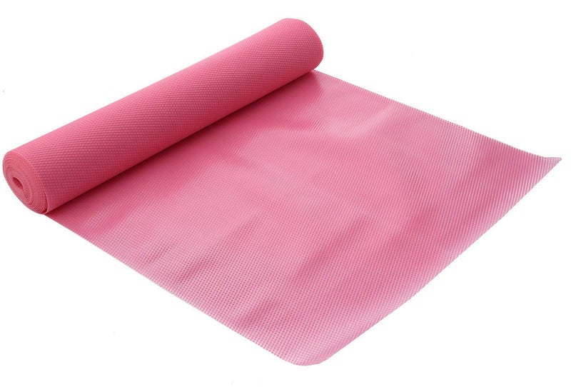 ElastPro (30 cm X 1.5 m) Pink EVA Solid Food Grade Washable Anti Slip Mat/Sheet for Fridge, Shelf Liner, Table, Kitchen Drawer mat (Diamond Texture, Pink) - Image 2