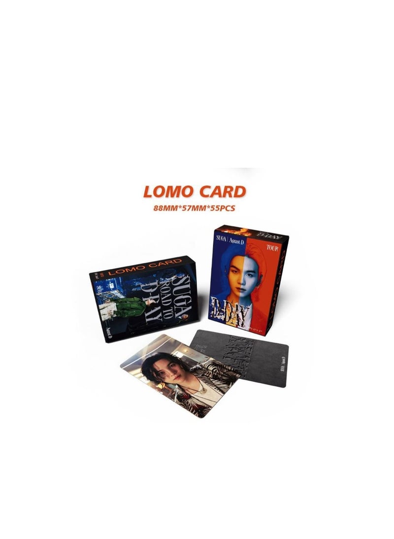 Generic BTS SUGA Personal Gift Box With Lomo Cards, Acrylic Stand, Hand Account Tape, Keychain, Lanyard, Stickers, Photo Card  - Image 3