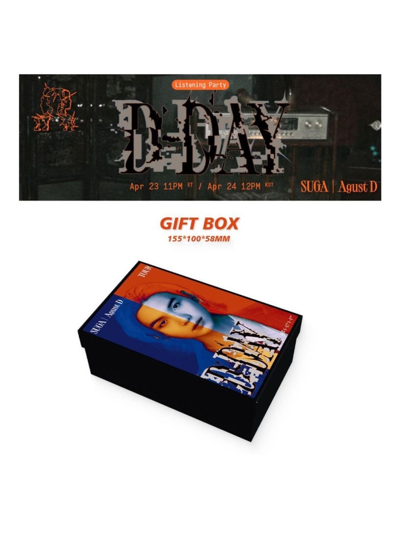 Generic BTS SUGA Personal Gift Box With Lomo Cards, Acrylic Stand, Hand Account Tape, Keychain, Lanyard, Stickers, Photo Card  - Image 2