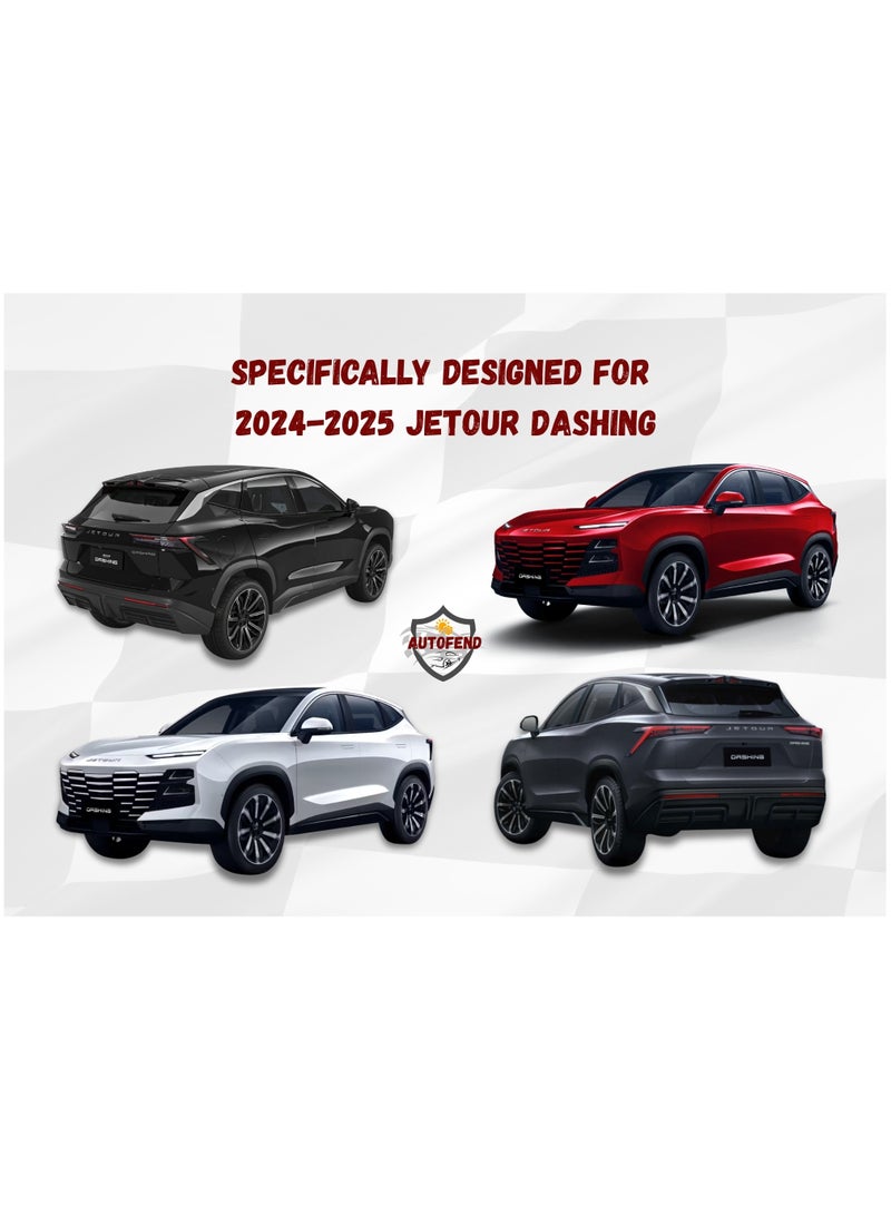 Zipporah All Weather Premium Lightweight 6-Layers Protective Car Cover 210T Compatible for 2024-2025 Jetour Dashing with Left Driver Side Door Zipper, Security Lock and Mirror Pockets - Image 5