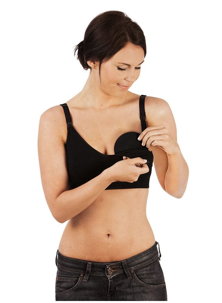 Carriwell 6 x Washable Breast Pads Black TU- One Size - Image 3