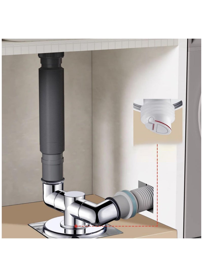 SOLARAE Washing Machine Floor Drain Adapter, Dual Purpose Connector Floor Drain Adapter, Sewer Tee Joint Adapter for Washing Machine, Tee Joint Adapter  Connector Drain Catcher Sealing Tool - Image 5