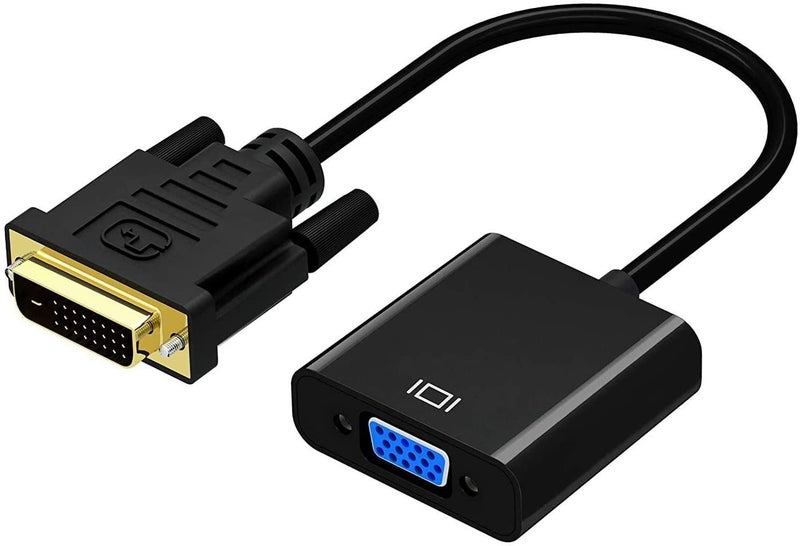 Tobo DVI to VGA Adapter,1080p Active DVI-D to VGA Adapter Converter 24+1 Male to Female Adapter-TD-225TC. - Image 1