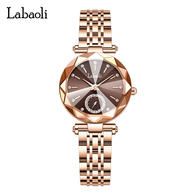 Labaoli New Stainless Steel Strap Women's Watch - Modern Waterproof Quartz Fashion Wristwatch - Image 1