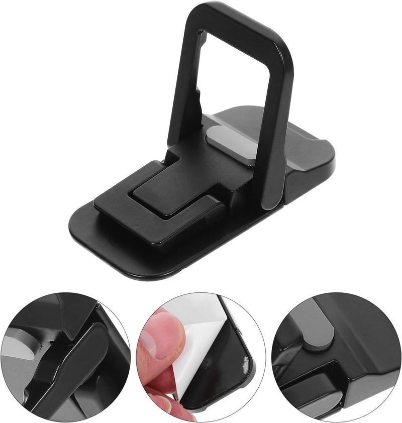 Ergonomic Laptop Stand and Cooling Riser for Desk Foldable Anti-Slip Laptop Holder Compatible with Most Portable Black Keyboard Support for Office and Home Use - Image 4