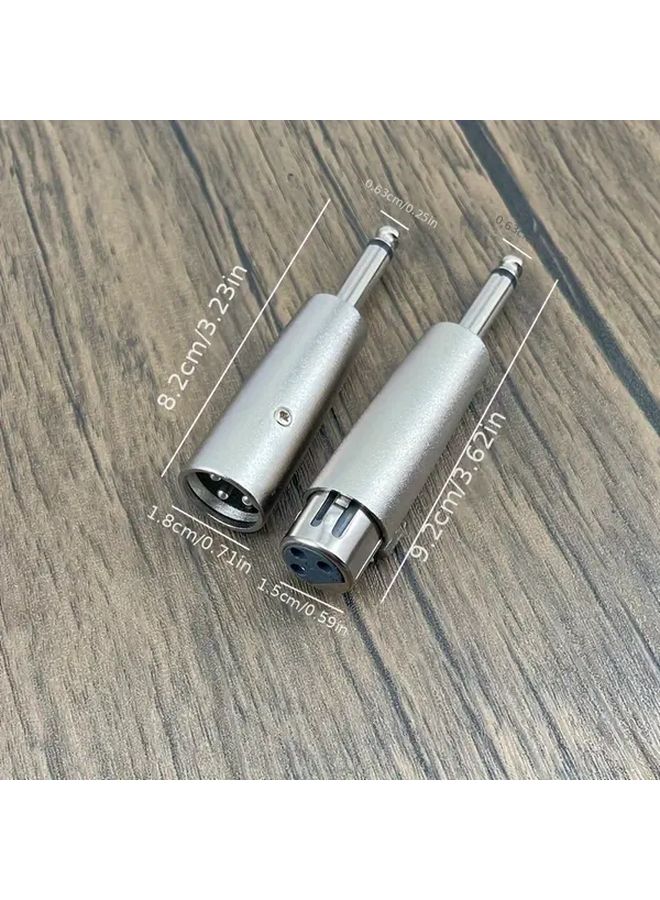 Xlr To 1 4 Inch Female Stereo Sound Adapter With Secure Clamp Male To Female - Image 2