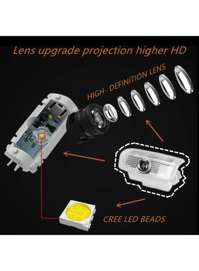 Nissan Patrol Y62 Door Logo Light New Nissan Emblem Bright Glass Lens Nissan Welcome Projector Light Super Bright - Image 4