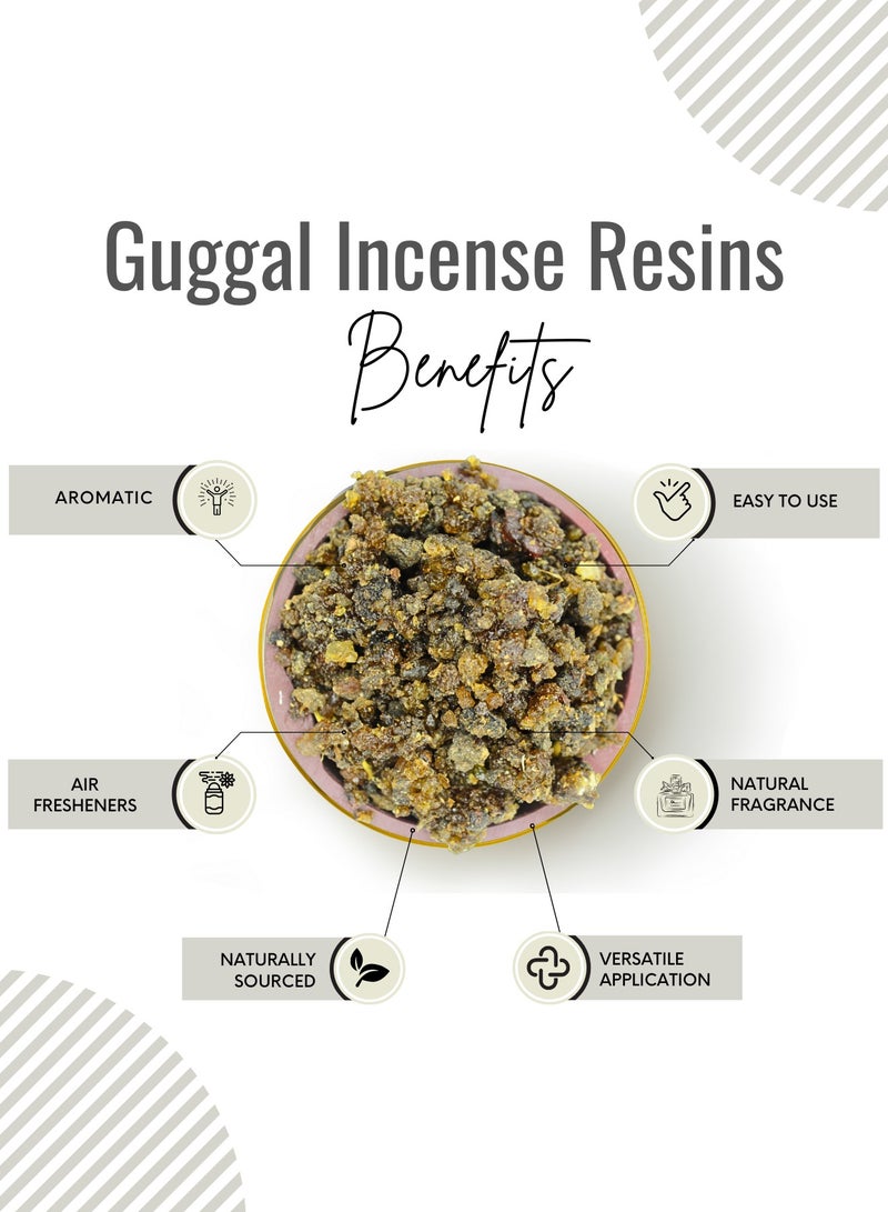 Awafi Mill Indian Guggal Resins | Natural Guggul Gum | Guggul Incense | Ayurvedic Resin  - Image 3