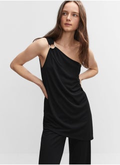 One Shoulder Ring Detail Top