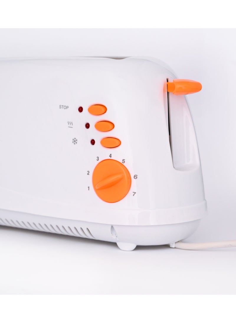 Home - Toaster  Power: 800 W-220V-50Hz. To enjoy breakfast, you can use a home toaster to get bread in all its forms, whether crispy or golden-colored bread. You can control the temperature by means of a thermostat. It has a button to reheat, cancel heating and cooling. Easy to cleanremove crumb tray. - Image 1