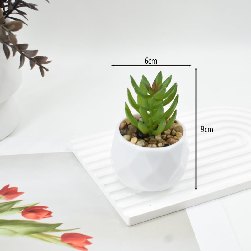 Generic Pink Succulent Artificial Potted Plant Home Office Decor Asia lotus + plastic diamond basin
