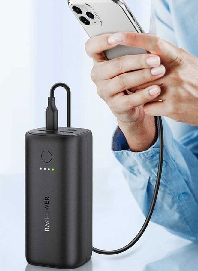 راف باور باور بنك راف باور 20000mAh – 50 واط، شحن سريع PD وQC، يشحن 4 أجهزة في وقت واحد 2000 mAh أسود - Image 4