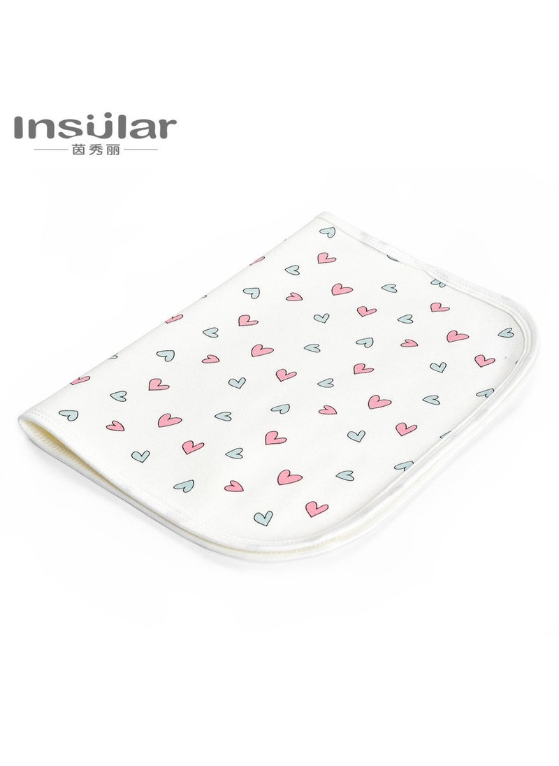 50×70cm Baby Waterproof Bed Pad with 100% Cotton Surface for Kids, Toddlers, Adults, Reusable and Washable Incontinence Underpads Mat for Pack n Play and Crib, Loving Heart - pzsku/Z5F411A89C02C0630DF45Z/45/_/1733903037/42279fbc-5aa3-4727-ba06-5a25ab066ac6