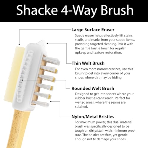 Shacke Suede & Nubuck 4-Way Leather Brush Cleaner (Top Eraser) - Image 4
