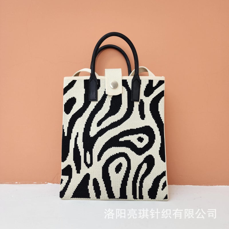 2025 New High-End Shoulder Bag Women's Crossbody Casual Bag Fly Knitted Trendy Matchinging Spring Mobile Phone Bag - Image 1