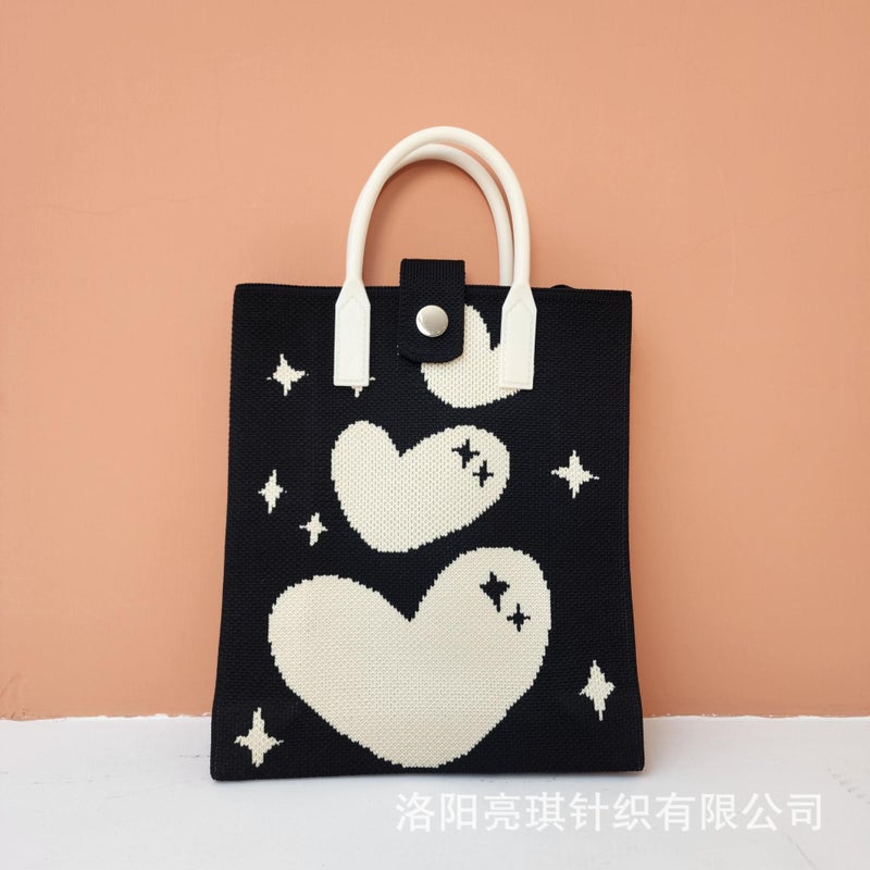 2025 New High-End Shoulder Bag Women's Crossbody Casual Bag Fly Knitted Trendy Matchinging Spring Mobile Phone Bag - Image 2