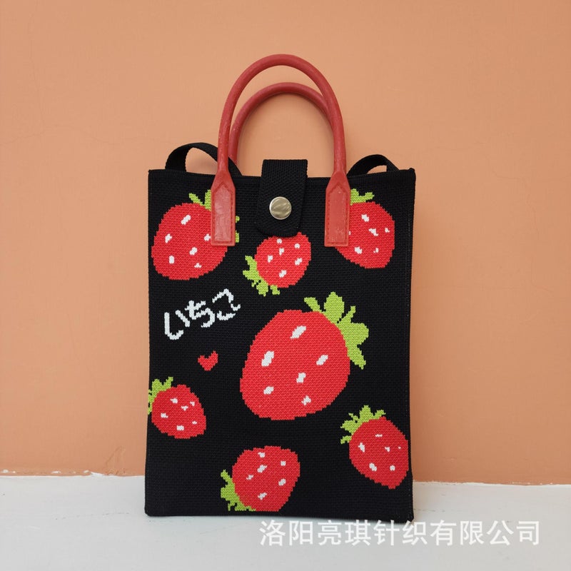 2025 New High-End Shoulder Bag Women's Crossbody Casual Bag Fly Knitted Trendy Matchinging Spring Mobile Phone Bag - Image 5