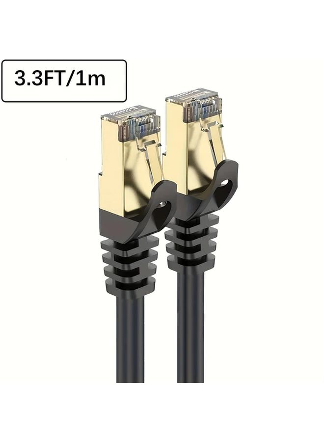 كابل إيثرنت Cat 8 بطول 16.5 قدم، محمي وعالي السرعة، 26AWG، مخصص للدفن المباشر، سلك شبكة LAN بسرعة 40 جيجابت في الثانية وتردد 2000 ميجاهرتز، كابل توصيل SFTP داخل الجدار RJ45 للاستخدام مع الراوتر والمودم وإكس بوكس. - Image 5