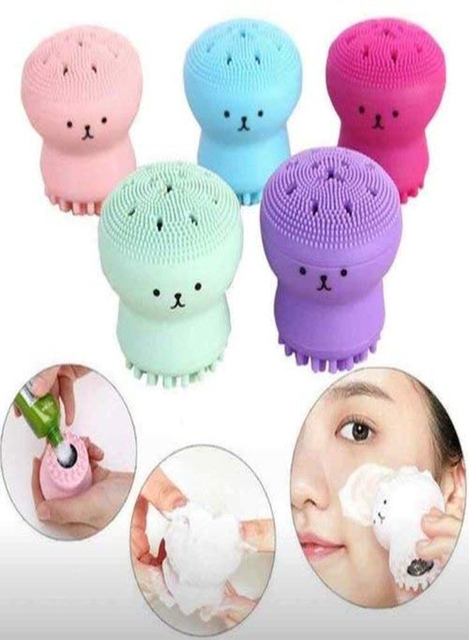 Glan 2 Pcs Silicone Facial Cleansing Brush For Exfoliating Massage Cleansing Soft Brush - Image 1