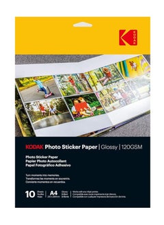 Kodak Photo Sticker Paper Glossy 120 gsm A4 size 10 sheets  - Image 2