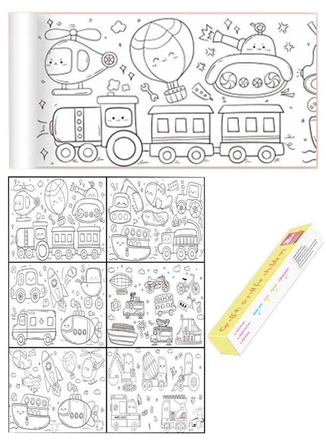 INSENSE 3-meter large graffiti painting paper, creative hand filled canvas, can be attached to walls without dirtying children's graffiti scrolls - Image 4