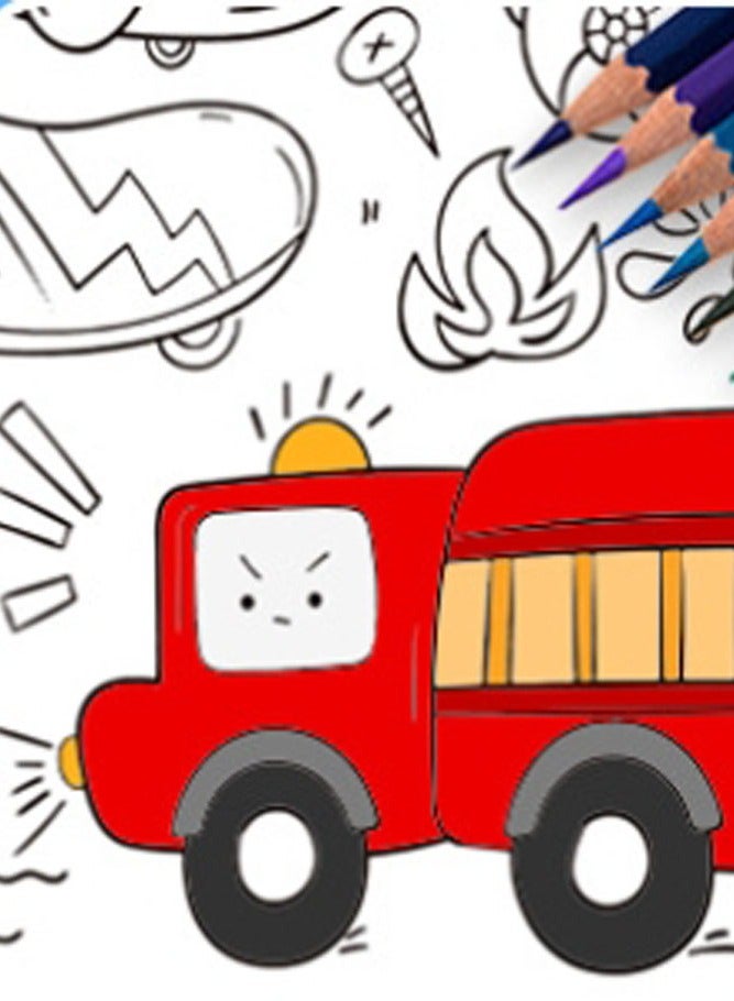 INSENSE 3-meter large graffiti painting paper, creative hand filled canvas, can be attached to walls without dirtying children's graffiti scrolls - Image 5