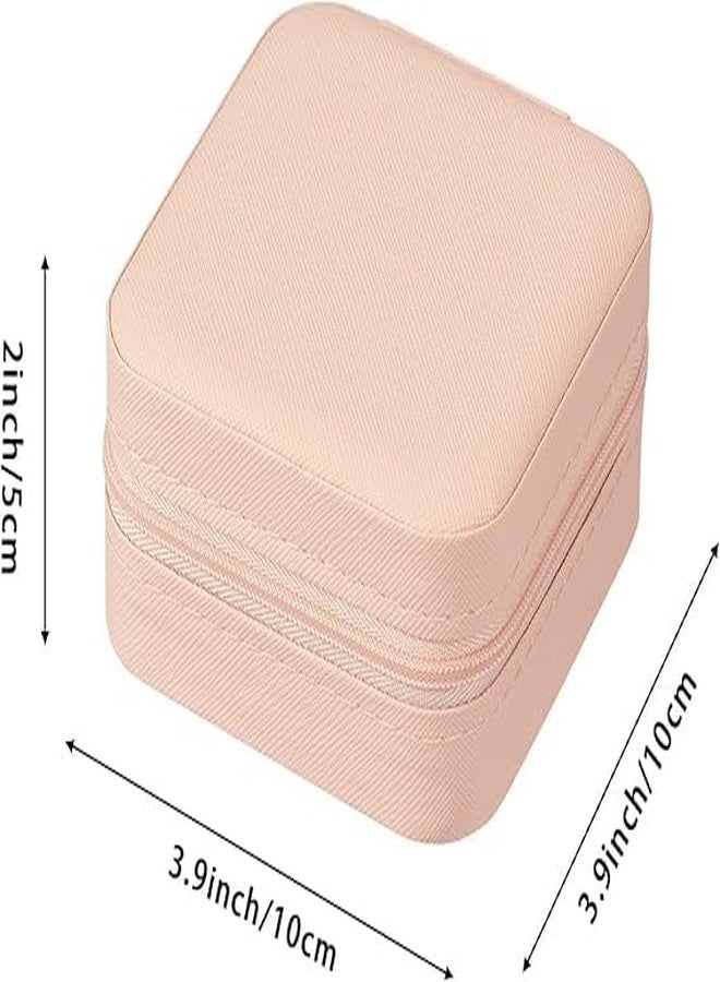 Lavonte Travel Jewelry Organizer, Small Jewelry Box Mini Portable Jewelry Case for Rings Earrings & Necklace for Women Girls (Pink) - Image 5