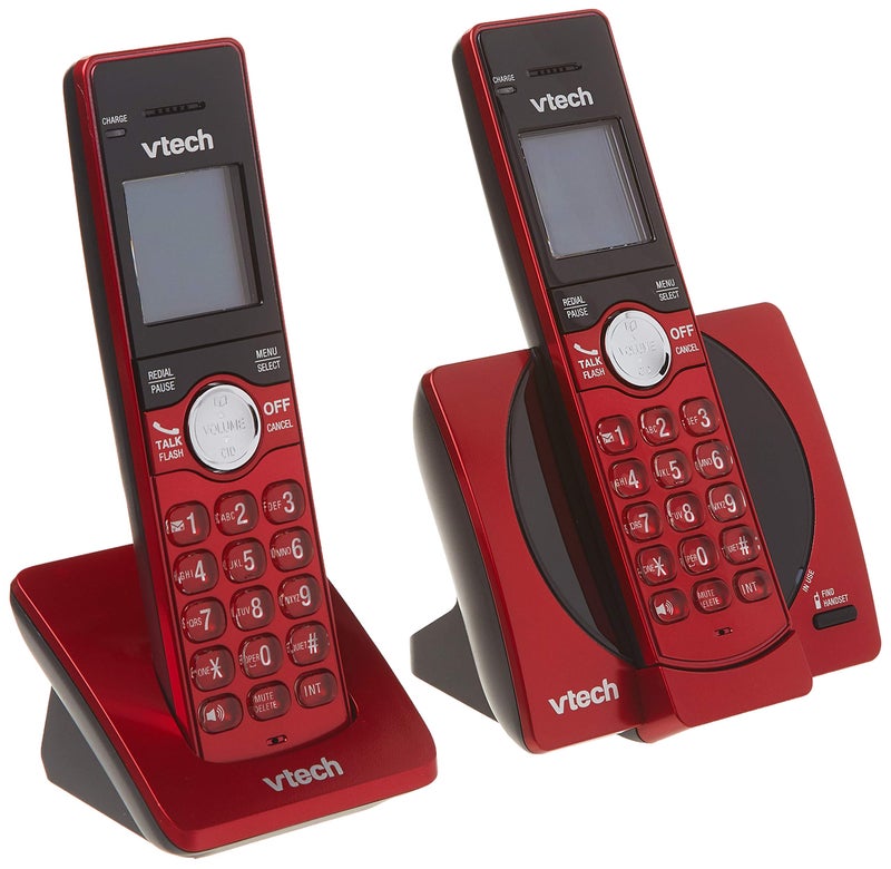 VTech CS6919-26 DECT 6.0 Cordless Phone with 2 Full Duplex Handsets - Red - Image 1