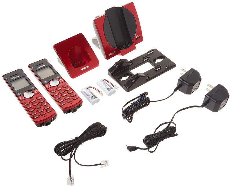 VTech CS6919-26 DECT 6.0 Cordless Phone with 2 Full Duplex Handsets - Red - Image 4