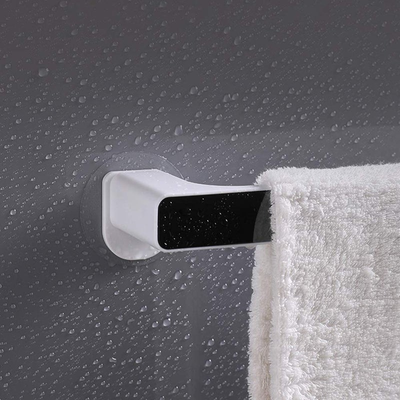 ZURATO Self Adhesive Wall Mount Towel Holder/Towel Stand/Multi-Function Towel Rack for Kitchen Bathroom Toilet,Under Cabinet,Garage,Laundry,Pantry 10.41 * 2.5 * 1.18 Inches(Small-25Cm) Abs Plastic - Image 2