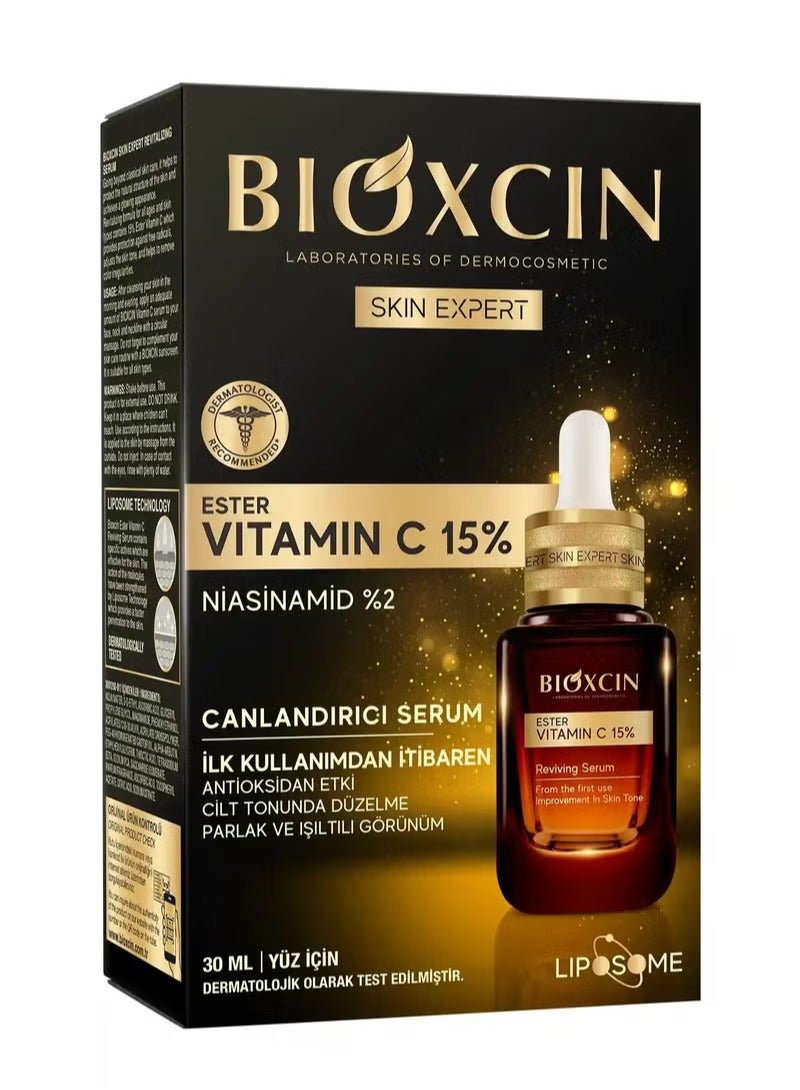 BIOXCIN SKIN EXPERT ESTER VITAMIN C %15 REVIVING SERUM 30ML - Image 3