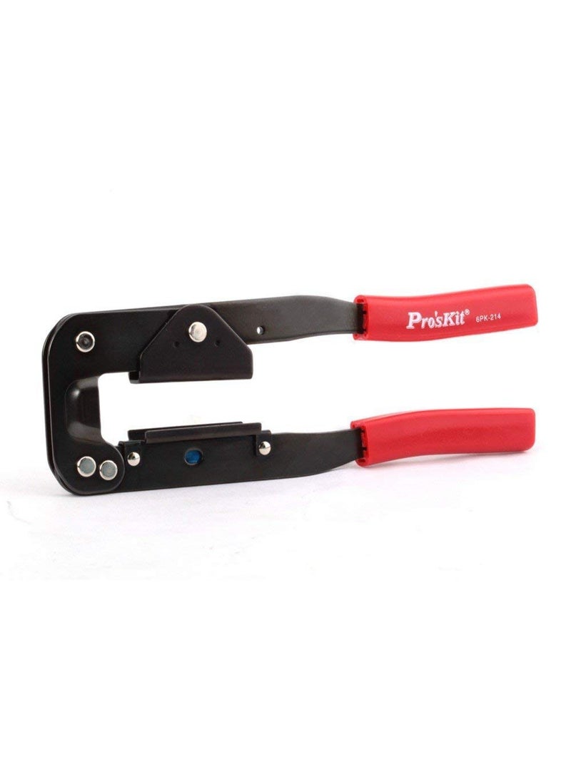 Pro'skit Proskit 6PK-214 240mm Carbon Steel IDC Crimp Tool (Red)  - Image 1