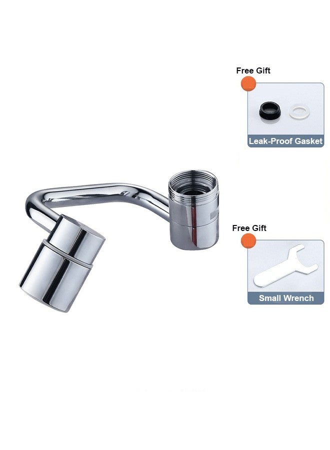 1080°  Faucet Extender For Bathroom Sink, Rotating Faucet Extender Aerator, Swivel Faucet Attachment, 1080 Degree Rotatable Faucet Aerator (Dual-Mode) - Image 1